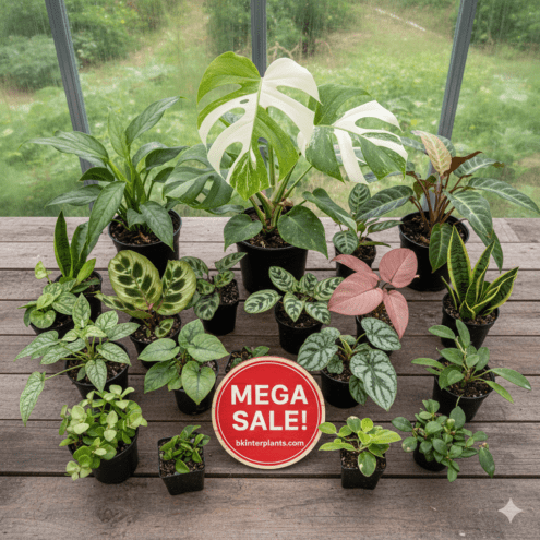 Discounted rare tropical plants and variegated aroids from bkinterplants Thailand with Free Phytosanitary Certificate included.
