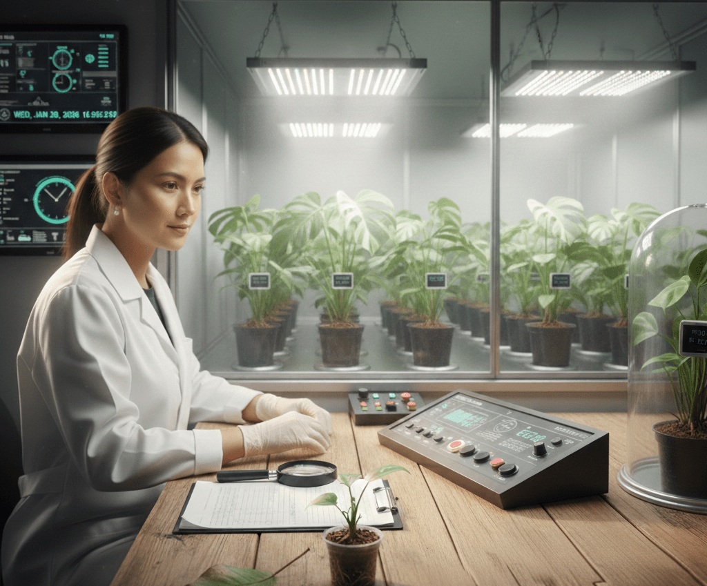 Close-up of plant condition during acclimation after transport – BK Interplants